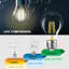 6-Pack 8W E27 LED Filament Bulbs