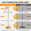 Lampes sur pied dorées à intensité variable pour le salon, ampoule à DEL de 11 W incluse, lampe sur pied avec marbre, grand lampadaire avec abat-jour en lin blanc pour chambre à coucher