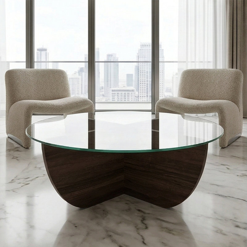 Table basse Marlowe, Noyer