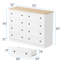 Commode 8 tiroirs pour chambre à coucher, commode de ferme pour placard 8 tiroirs, commode large moderne, armoire de rangement, chambre à coucher, salon, entrée, blanc-1828422013