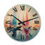 Horloge murale en bois massif Okan-920675800
