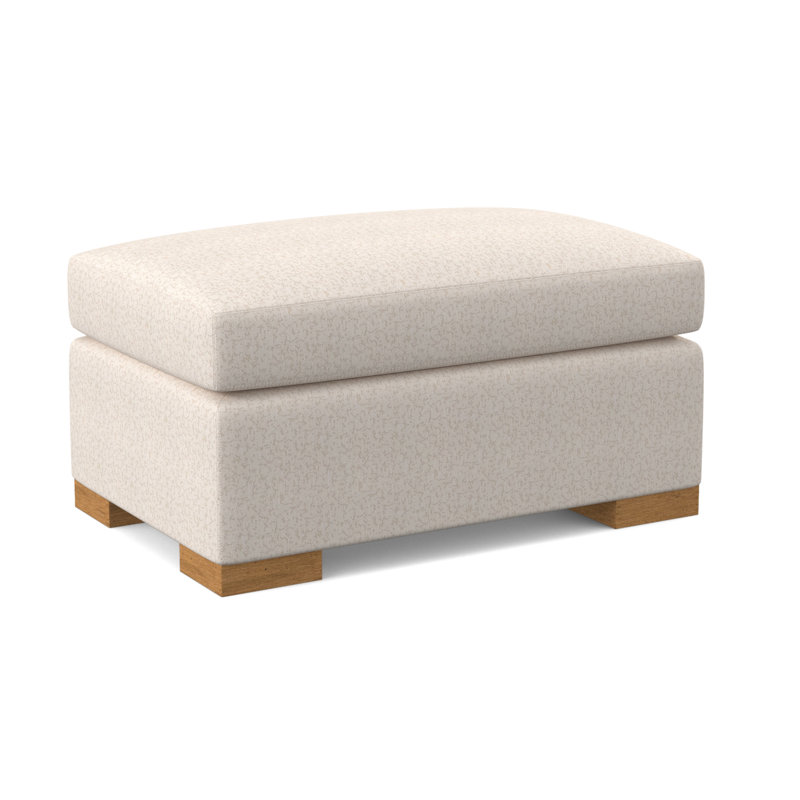 Elkins Ottoman, Amber, Maya Cyan
