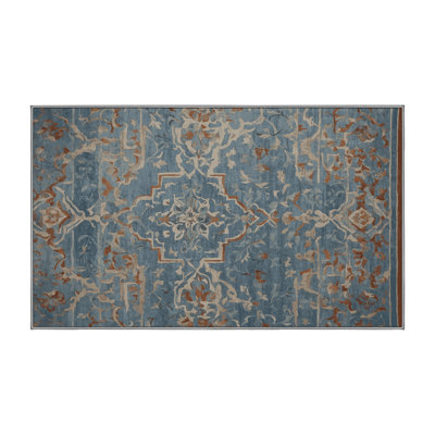 Machine Washable Gray Area Rug