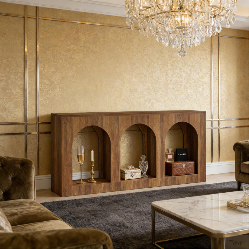 Table d'appoint Classic Design, table de vestibule arquée, console (table seulement)
