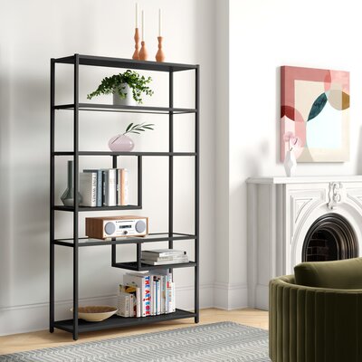 Etta Avenue™ Trocadero Geometric Bookcase & Reviews | Wayfair