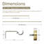 Tringle à rideaux 1 pouce avec embouts en aluminium Keneil-1448775476-1448775474