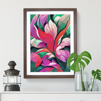 Abstract Floral Art No.3 - Framed Print