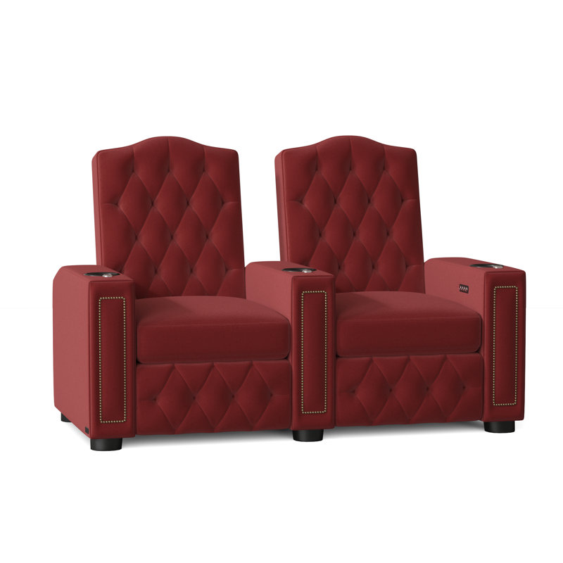 Siège de cinéma Regal HR Series 65,25 de large avec porte-gobelet, Rouge luxueux