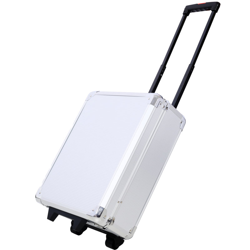 899 Nécessaire de réparation pour la maison - Valise roulante en aluminium argenté Outils complets pour les propriétaires et les amateurs de bricolage