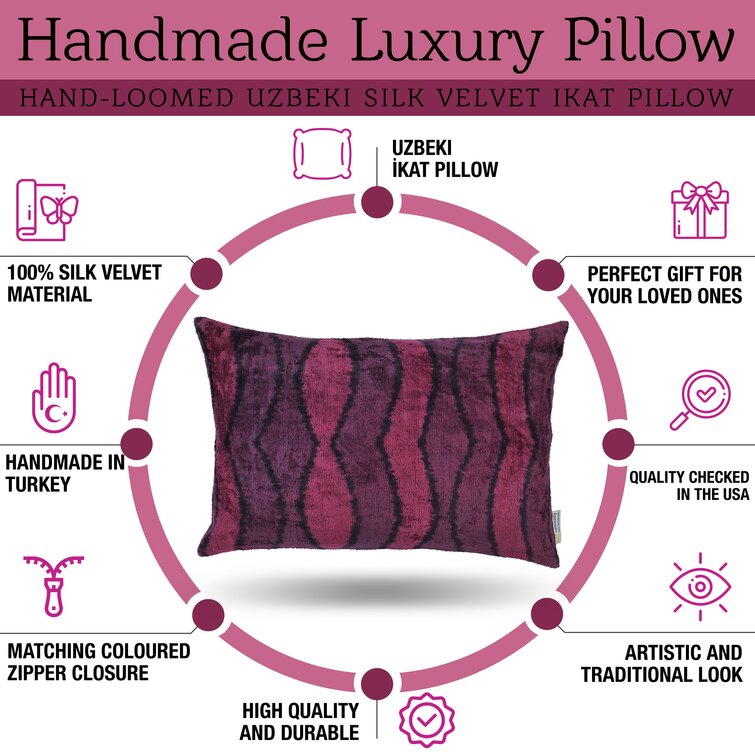 Corrigan Studio® Handmade Luxury Decorative Throw Pillow Cover & Premium  Duck Feather Insert