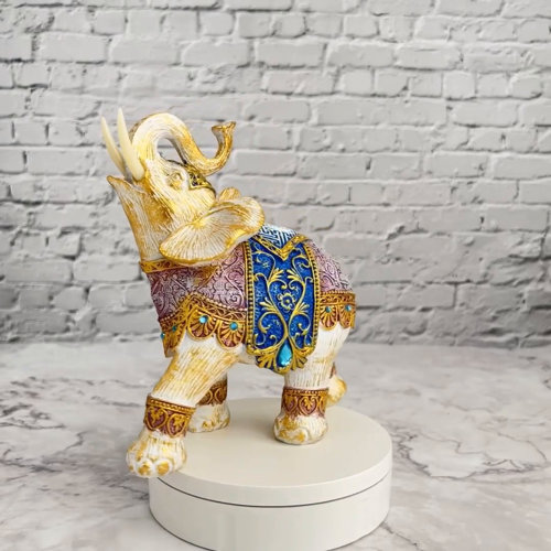 india style decorative elephant statue office desktop Decorative statues  Home Decoration elephant figurine decor retro figures