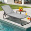 Chaise longue d'extérieur en métal 67 po-1670427469