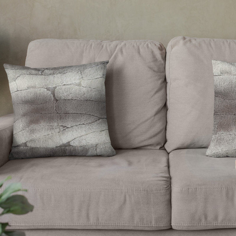 Housse et insert de coussin carré en polyester Furever, 20 po x 20 po
