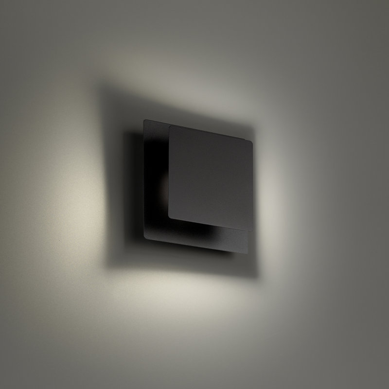 Greet LED Wall Sconce, 4000, Black