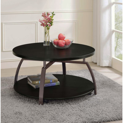 Table basse ronde gris foncé Table basse moderne