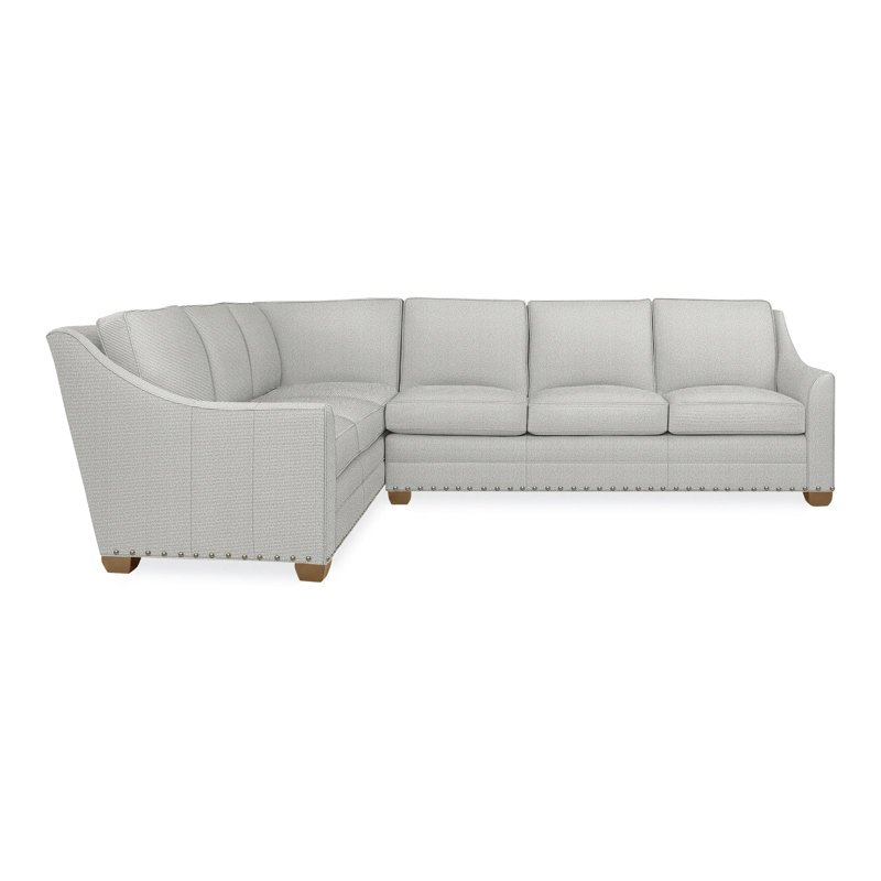 American Bungalow 2-Piece Nicholas Sectional, Yes, Hampton, Callaloo Cotton
