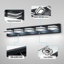 32,2 pouces, 5 lumières noires 6000K à lumière blanche pour meuble-lavabo avec tête rotative à 360 ° en acrylique, pour salle de bain, salon-762001717