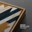 «Southwest Wood Effect Geometric Abstract Vintage Western Decor», reproduction d'art sur toile encadrée 3 pièces-91875134-91875135