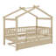 Lit maison avec lit gigogne-818125585