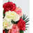 Large Multi Colour Rose Cemetery Vase
