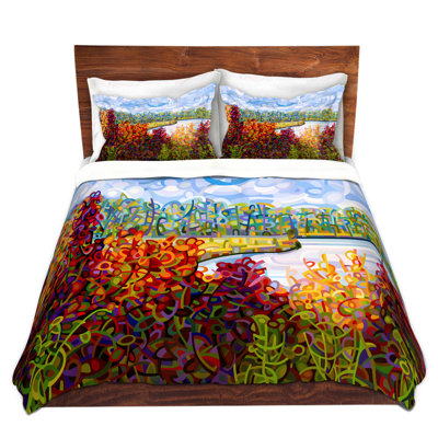 Ensemble de housse de couette en microfibre DiaNoche par Mandy Budan - Summers End