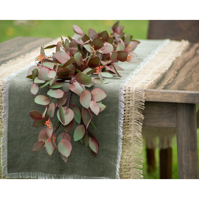 Guirlande bourgogne et eucalyptus