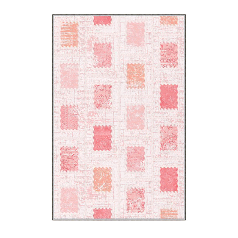 Stylish Hall Carpet 2.6 x 4.9 Feet, 100% Polyester with 8 mm Pile Height | Antibacterial, Non-Slip PVC Felt Dot Underside | Machine Washable, 3D Digital Printing | Perfect for Home Entryways & Living Spaces