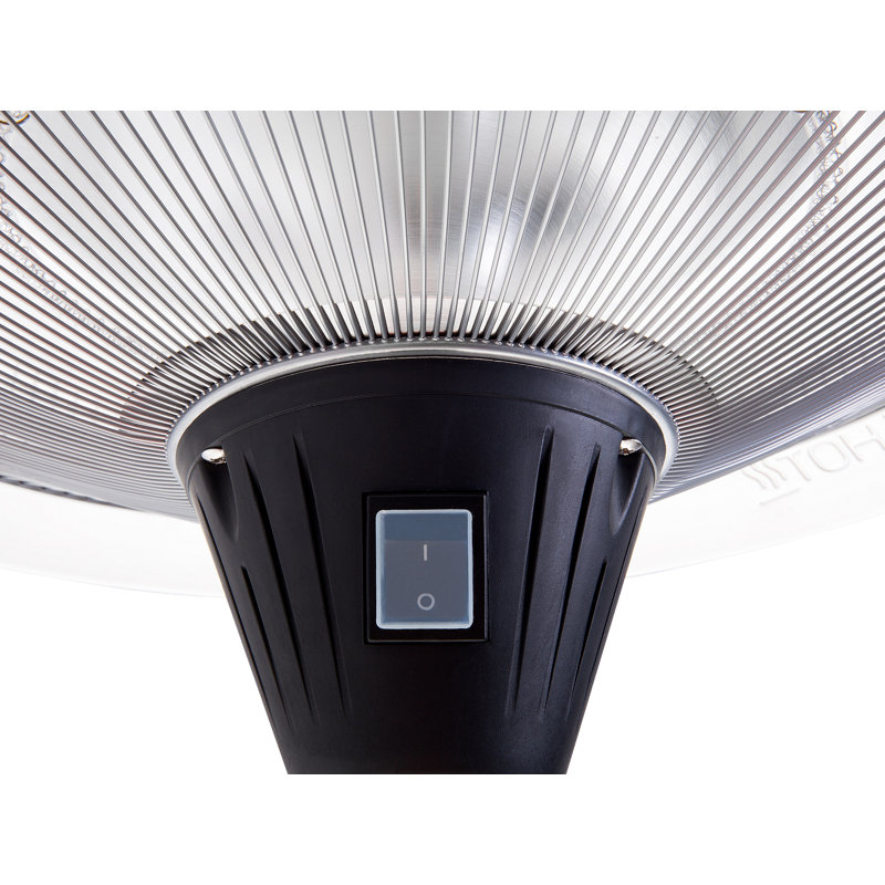 Electric Hanging Patio Heater, Silver