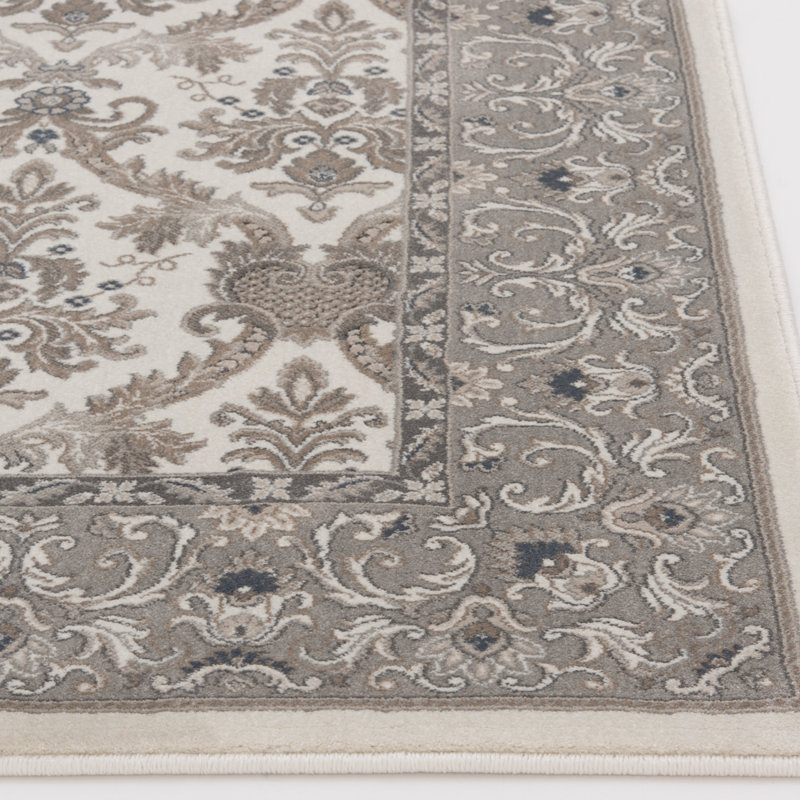 Elegante Oyster Beige Woven Area Rugs and Runners, Rectangle 5'3" x 7'7", Beige