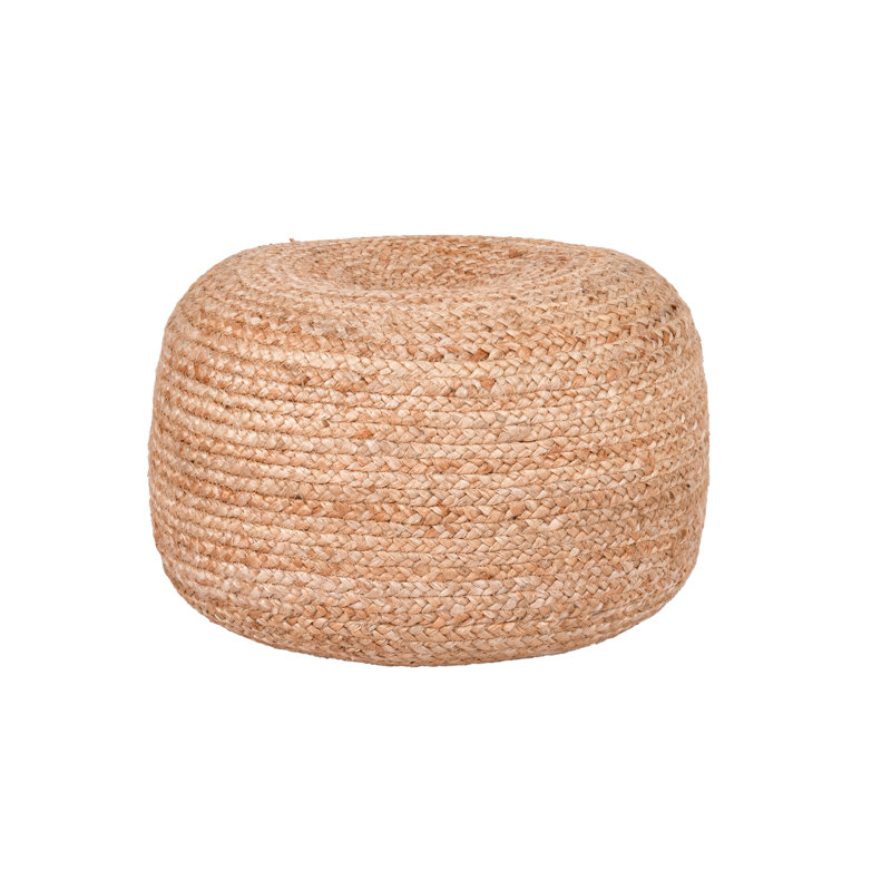 Hancock 20'' Round Geometric Pouf Ottoman