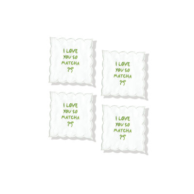 I Love You So Matcha Cocktail Napkins (Set of 4)