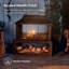 Rectangle Steel Wood Burning Smokeless Fire Pit