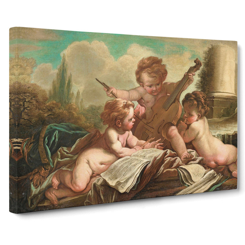 Three Cupids by Francois Boucher - Wrapped Canvas, 50cm H x 76cm W x 3cm D