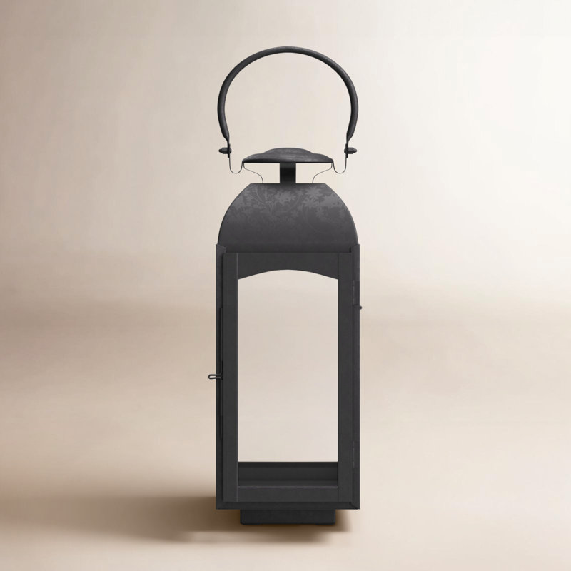Furlane Lantern, Gray, 20.5" H x 7.75" W x 7.75" D