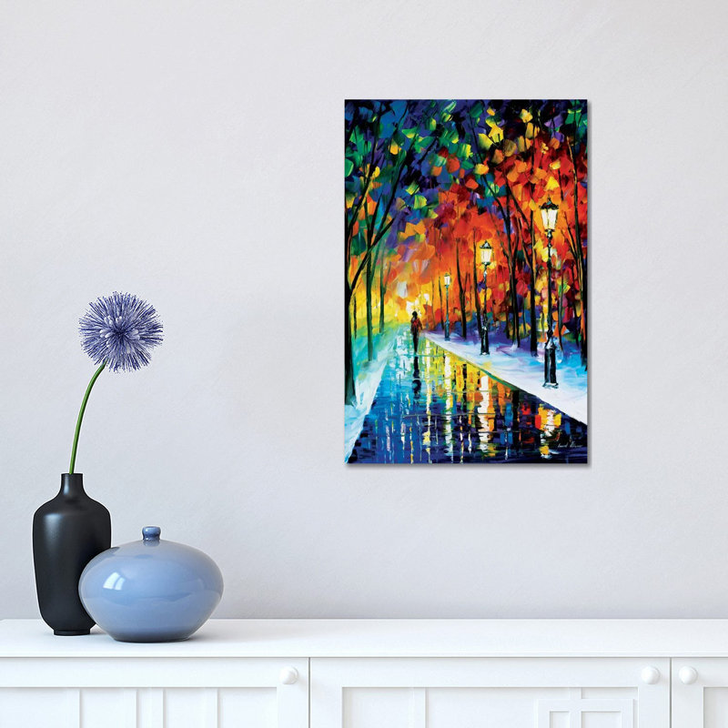 Frozen Path by Leonid Afremov - Painting on Canvas, Wrapped Canvas, 66.04 cm H x 45.72 cm W x 3.175 cm D