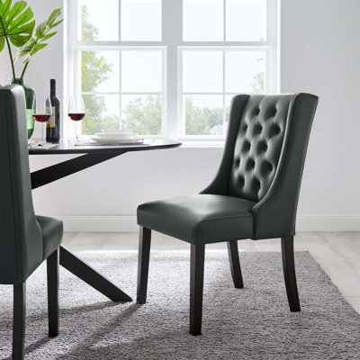 Modway Baronet Button Tufted Fabric Dining Chair