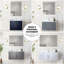 Meuble-lavabo 24 po x 22 po avec comptoir en quartz et comptoir simple blanc brillant avec tablette incluse - 24 po x 22 po-1391982585