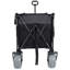 Chariot à roulettes pliable 9 po x 4 po tout-terrain à roues-ballon de 300 l xl - capacité de 480 lb, compatible sable et terrain accidenté, avec freins, poches et porte-gobelets