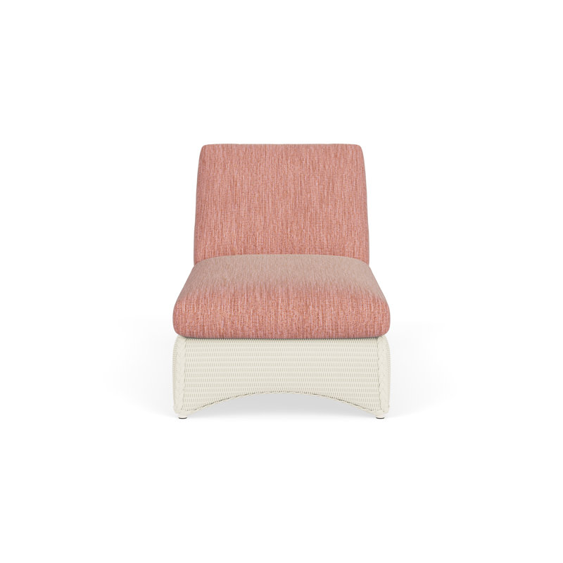 Loom Outdoor Chaise Lounge, White, Friendly Carnival