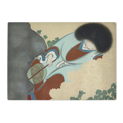 Woman by the Chrysanthemums by Kamisaka Sekka Chopping Board
