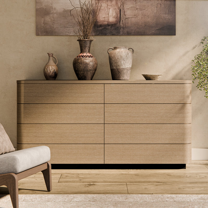 Commode à 8 tiroirs avec rangement spacieux et design moderne Alassane