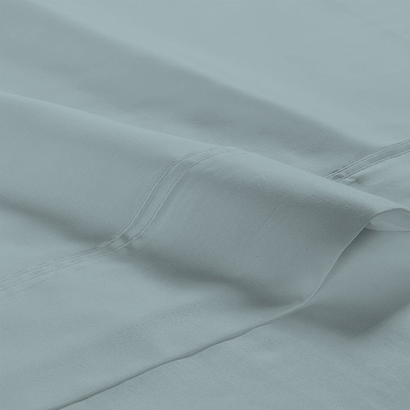 Ensemble de draps en coton Supima ultra-doux et soyeux de qualité supérieure 800TC, Bleu