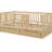 Twin Daybed With Fence Guardrails And 2 Drawers - Ideal For Bedrooms Wood Convenient Bedroom Storage-69591175-69591224