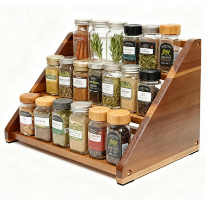 Three-Tier Spice Rack Storage Cabinet