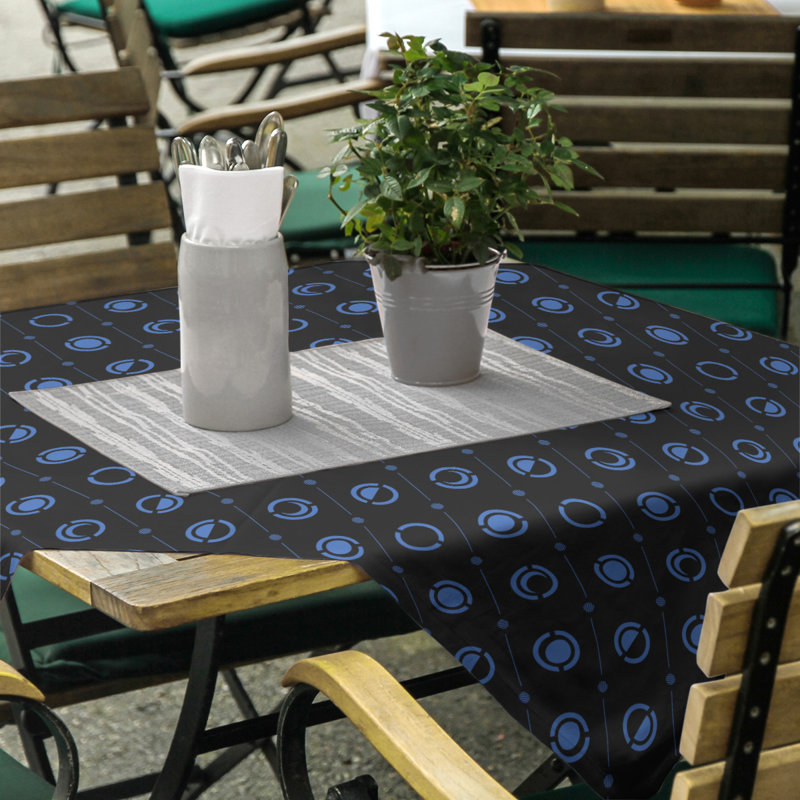 Nappe des phases de lune classiques, Noir / Bleu