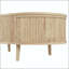 Table basse ovale à plateau relevable avec finition grain de vague et rangement caché-129414898