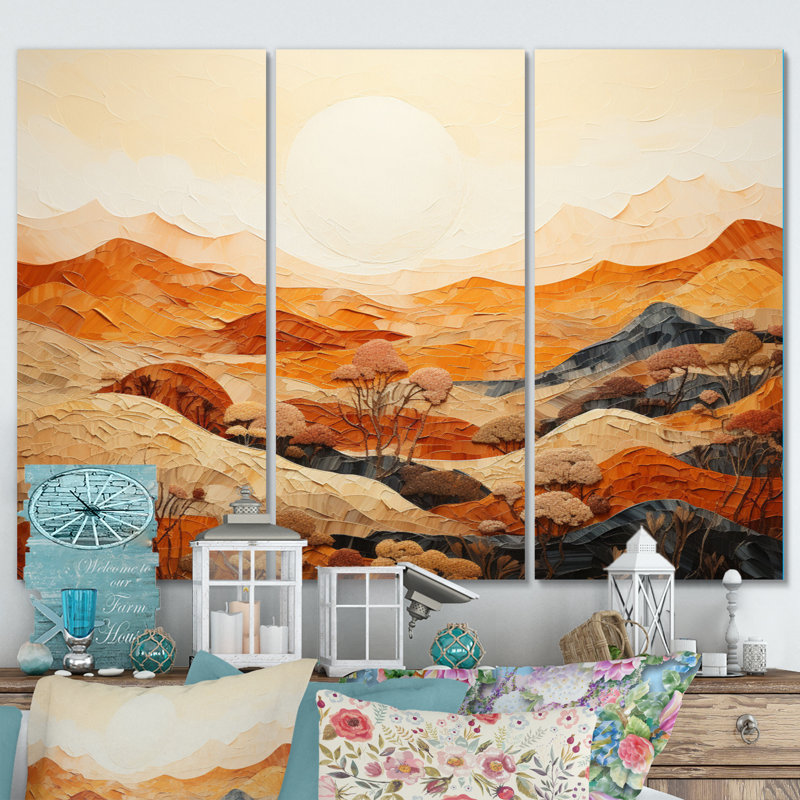 Canyon Mirage III - 3 impressions sur toile tendue, H 32 po x l 48 po