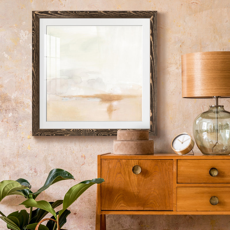 «Smudged Horizon I», reproduction encadrée de qualité supérieure - prête à être suspendue, H 22,5 po x l 22,5 po x P 1,5 po