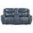 Blue Motion Reclining Loveseat With Console