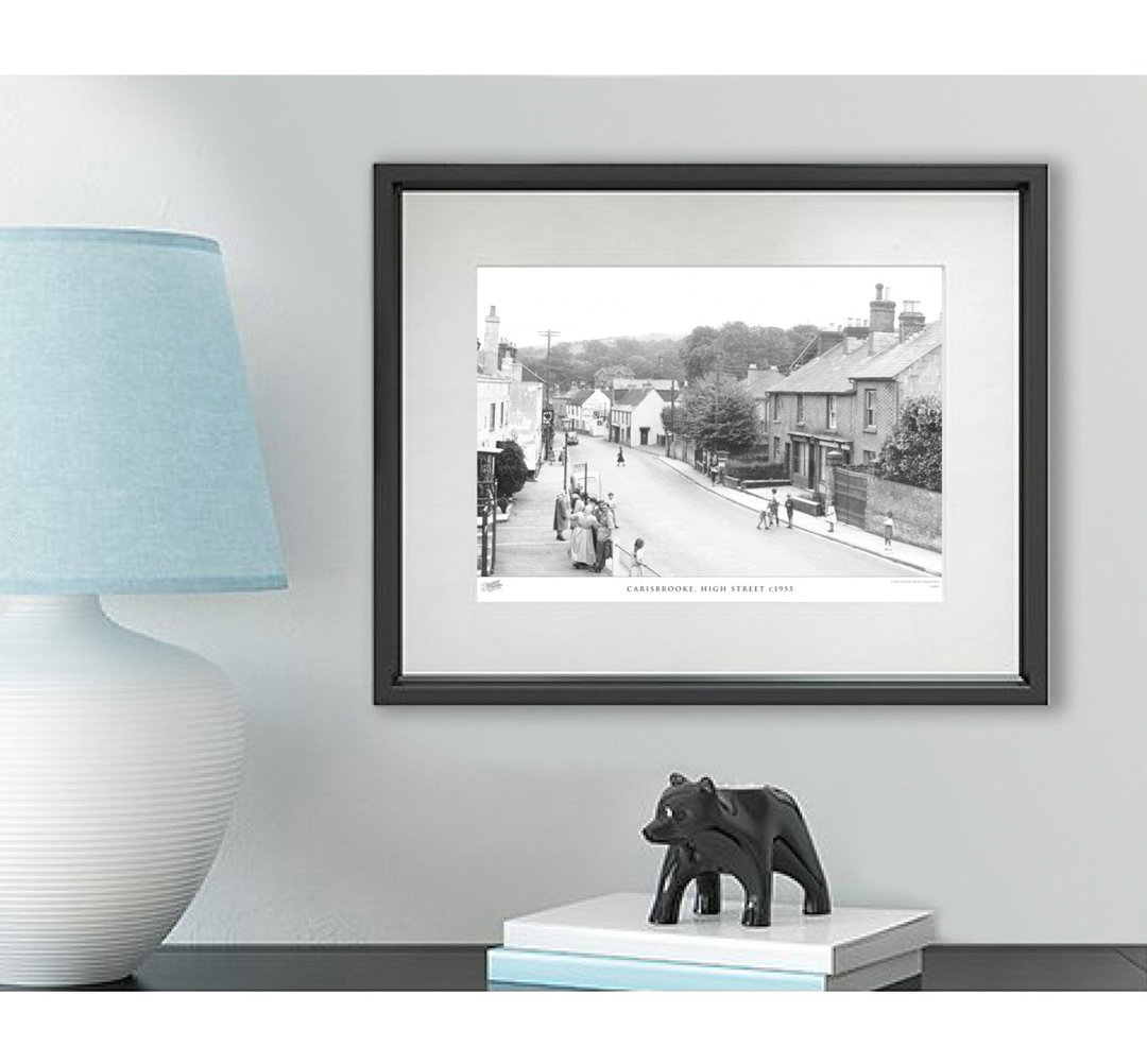 'Carisbrooke, High Street C1955' - Picture Frame Photograph Print on Paper